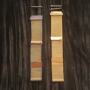 Gold and Iridescent Smartwatch Bands